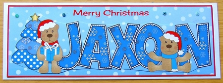 Christmas Teddies JAXON large dl  by Joyce Watson