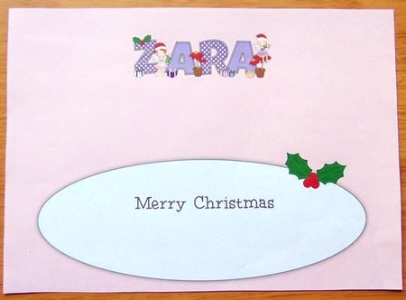 Christmas Fairies ZARA large dl insert by Joyce Watson