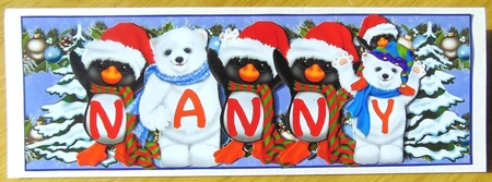 Xmas Animals - NANNY by Joyce Watson