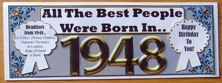 BORN IN 1948 by Joyce Watson