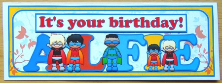 SUPERHERO NAMES - ALFIE by Joyce Watson