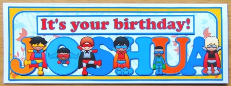 SUPERHERO NAMES - JOSHUA by Joyce Watson