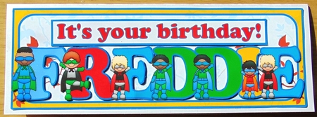SUPERHERO NAMES - FREDDIE by Joyce Watson