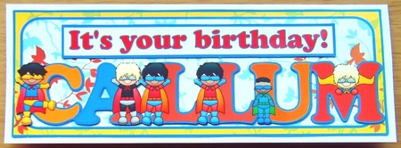 SUPERHERO NAMES - CALLUM by Joyce Watson