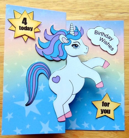 3D Greetings Sentiment Star Decoupage Sheet by Joyce Watson