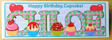 CUPCAKE TARTAN NAMES - CHLOE by Joyce Watson