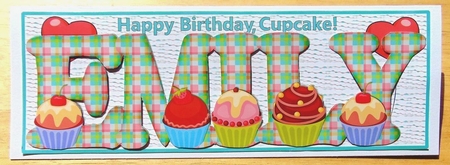 CUPCAKE TARTAN NAMES - EMILY by Joyce Watson