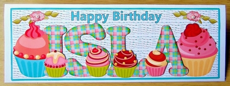 CUPCAKE TARTAN NAMES - ISLA by Joyce Watson