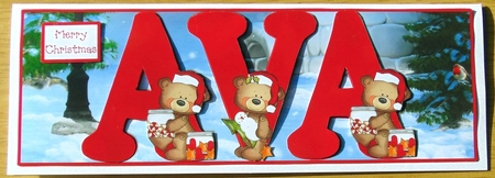 BUTTON BEARS XMAS - AVA by Joyce Watson