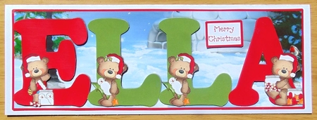 BUTTON BEARS XMAS - ELLA by Joyce Watson