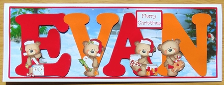 BUTTON BEARS XMAS - EVAN by Joyce Watson