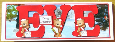 BUTTON BEARS XMAS - EVE by Joyce Watson