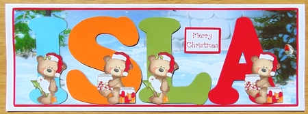 BUTTON BEARS XMAS - ISLA by Joyce Watson
