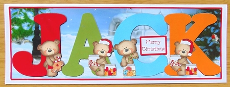 BUTTON BEARS XMAS - JACK by Joyce Watson