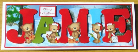 BUTTON BEARS XMAS - JAMIE by Joyce Watson