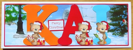BUTTON BEARS XMAS - KAI by Joyce Watson