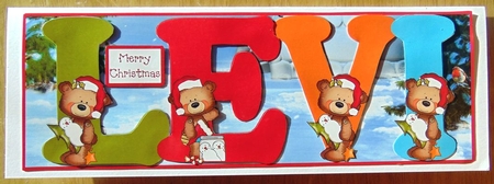 BUTTON BEARS XMAS - LEVI by Joyce Watson