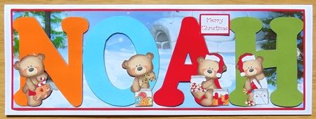 BUTTON BEARS XMAS - NOAH by Joyce Watson