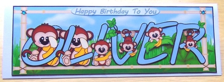 LITTLE MONKEYS NAMES - OLIVER by Joyce Watson