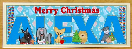 CHRISTMAS PUPPIES - ALEXA by Joyce Watson