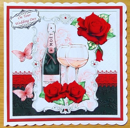 CHAMPAGNE CELEBRATIONS 7.8 Decoupage & Insert Bumper Kit  by Joyce Watson