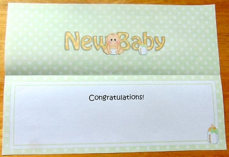 Large DL BABY BOY insert by Joyce Watson