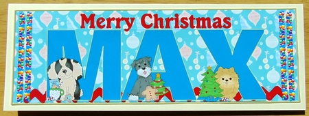 CHRISTMAS PUPPIES - MAX by Joyce Watson