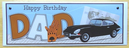 British Green Jaguar DAD large dl by Joyce Watson