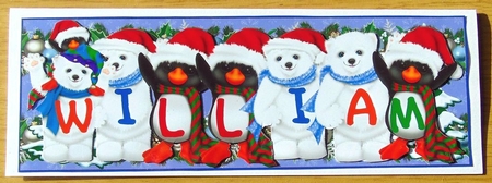 XMAS ANIMALS - WILLIAM by Joyce Watson