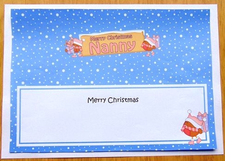 Large DL Merry Christmas NANNY with Robins 3D decoupage by Joyce Watson