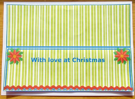 Snow People Happy Christmas Bunting Insert by Joyce Watson