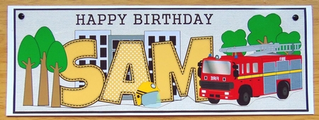 Fire Engine SAM large dl by Joyce Watson