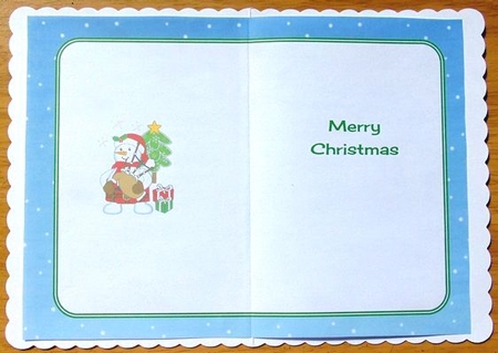 Scottish Snowman Piper decoupage insert by Joyce Watson