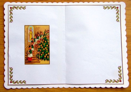 Christmas Carols Blank Insert  by Joyce Watson