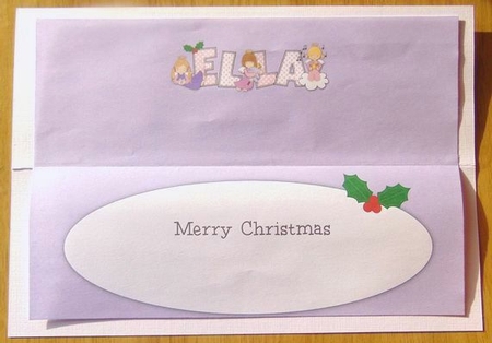 Christmas Angels ELLA large dl insert by Joyce Watson