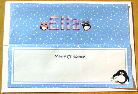 Large DL Merry Christmas ELLA insert by Joyce Watson