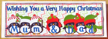 PENGUIN HATS NAMES - MUM & DAD by Joyce Watson