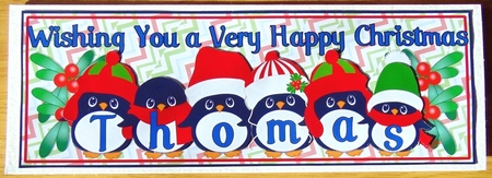 PENGUIN HATS NAMES - THOMAS by Joyce Watson