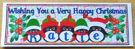 PENGUIN HATS NAMES - KATIE by Joyce Watson