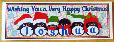 PENGUIN HATS NAMES - JOSHUA by Joyce Watson