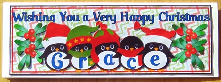 PENGUIN HATS NAMES - GRACE by Joyce Watson