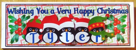 PENGUIN HATS NAMES - TYLER by Joyce Watson