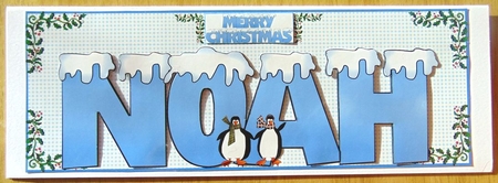 SNOW CAPPED NAMES - NOAH by Joyce Watson