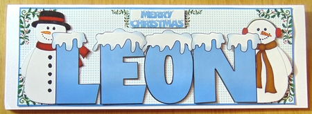 SNOW CAPPED NAMES - LEON by Joyce Watson