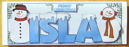SNOW CAPPED NAMES - ISLA by Joyce Watson