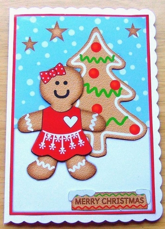Gingerbread girl decoupage by Joyce Watson