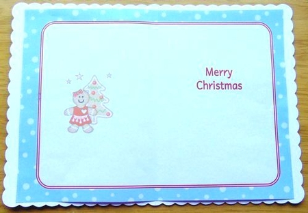 Gingerbread girl decoupage insert by Joyce Watson