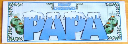 SNOW CAPPED NAMES - PAPA by Joyce Watson