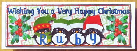 PENGUIN HATS NAMES - RUBY by Joyce Watson
