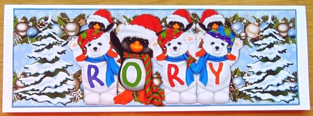 XMAS ANIMALS - RORY by Joyce Watson